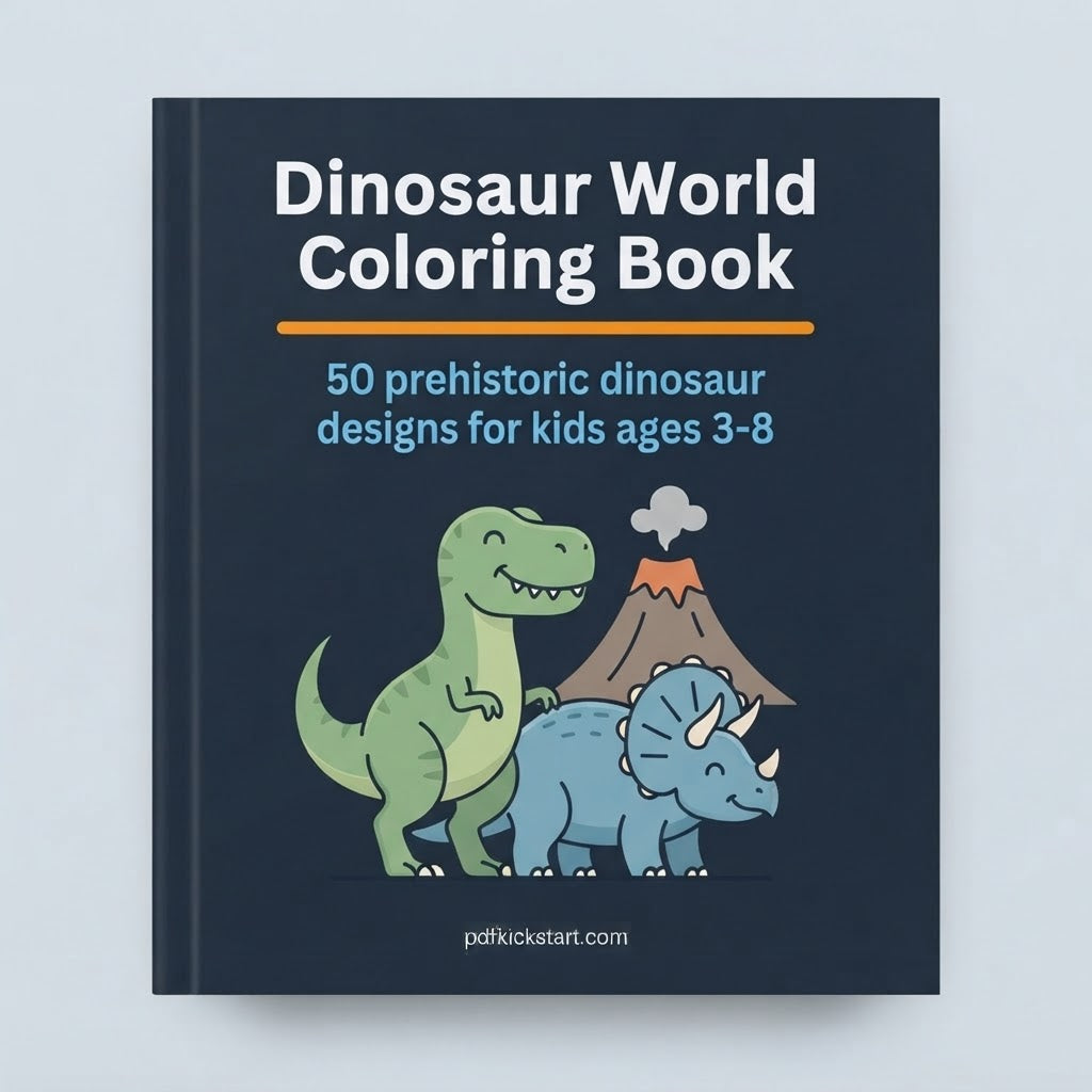Dinosaur World Coloring Book