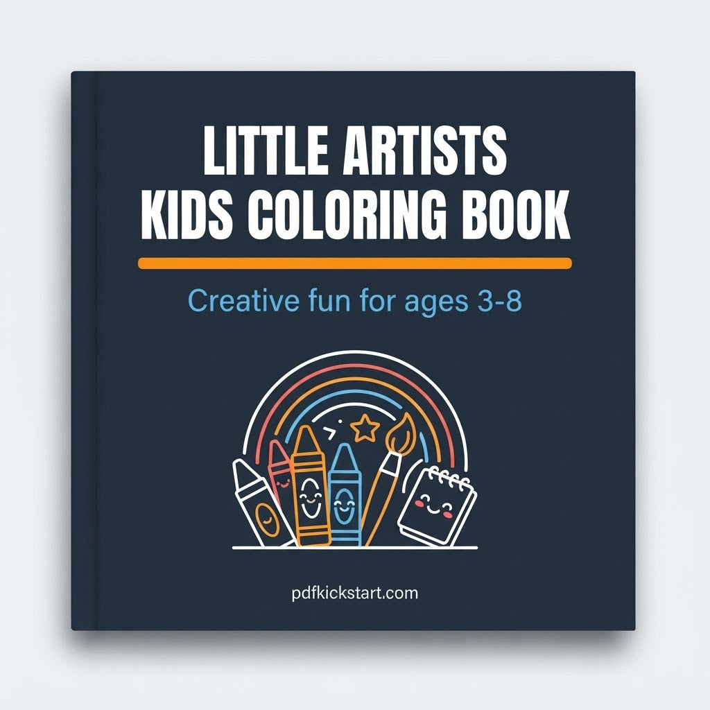 Little Artists Kids Coloring Book