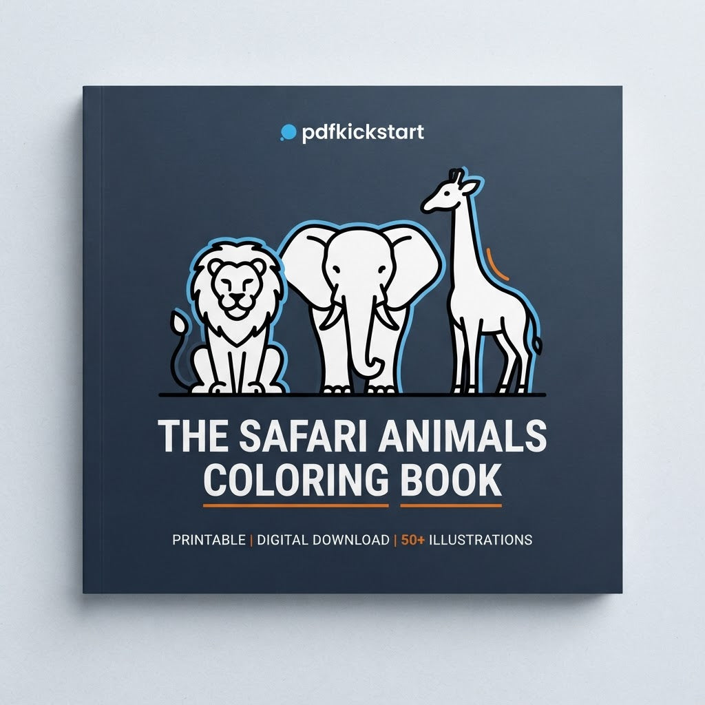 The Safari Animals Coloring Book