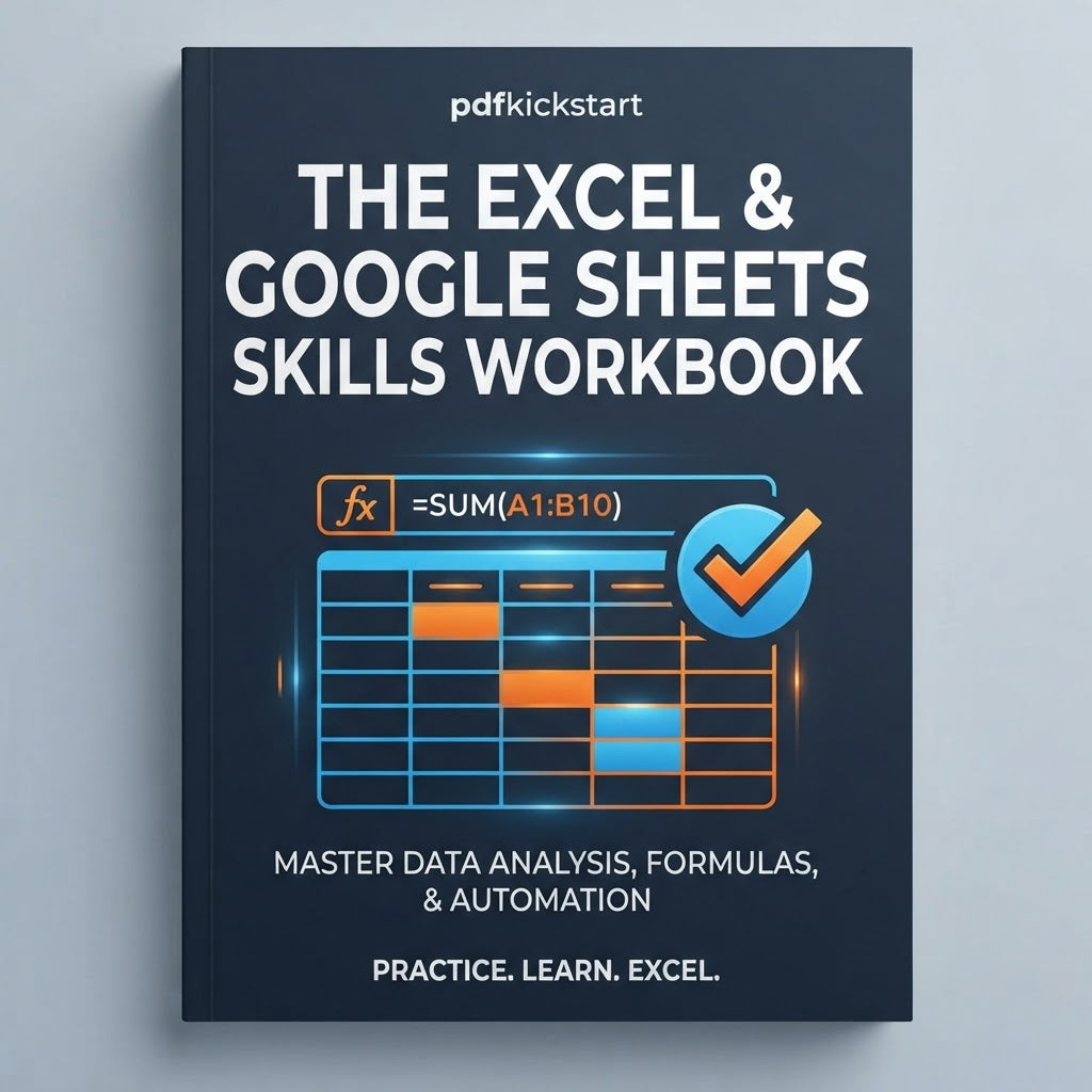 The Excel & Google Sheets Skills Workbook